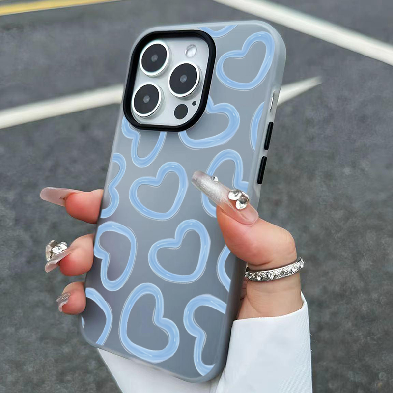 Xo Phone Accessories - Cute Oil Painting Love Heart Pattern