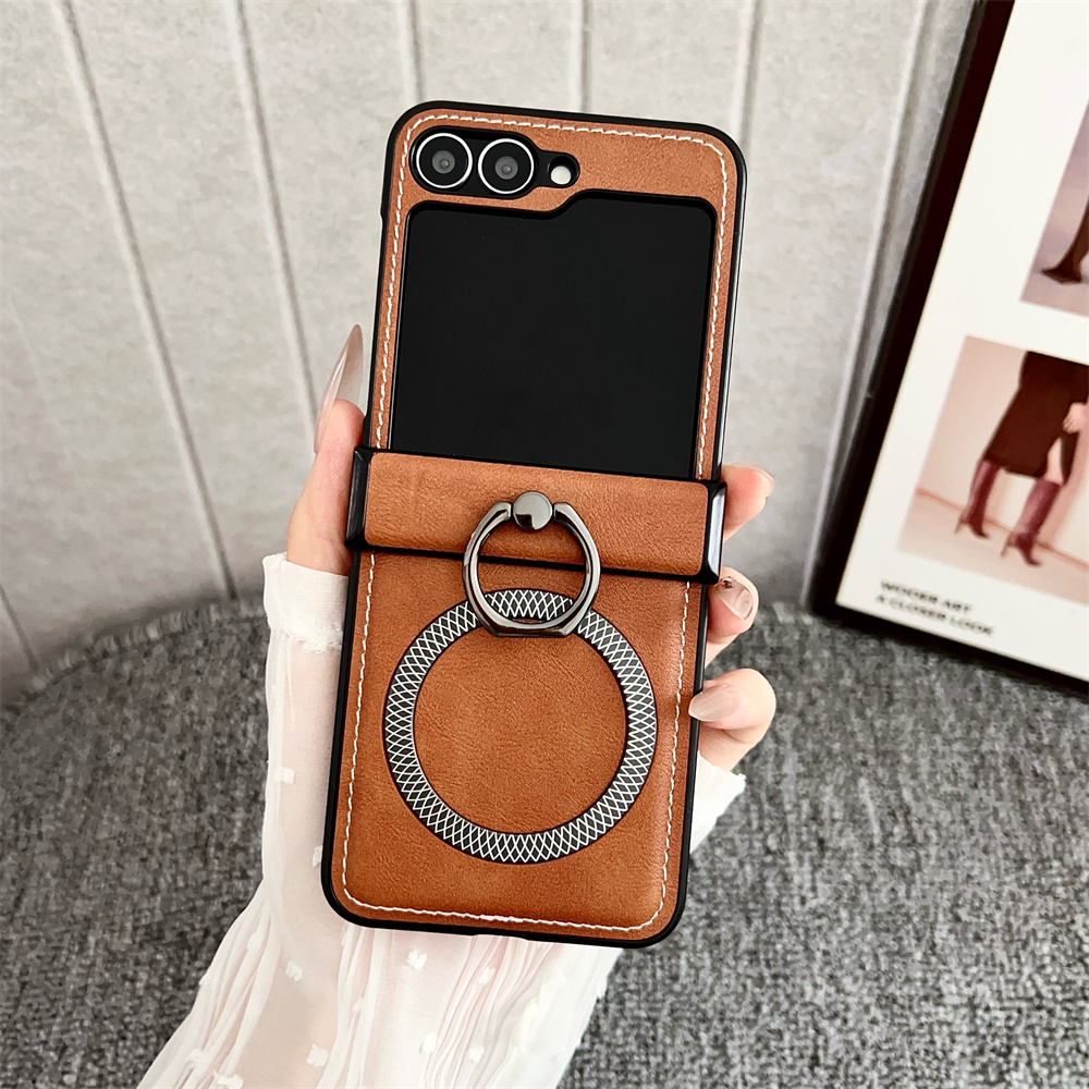 Phone Ring Holder - Frosted Leather Ring Holder Magsafe Magnetic