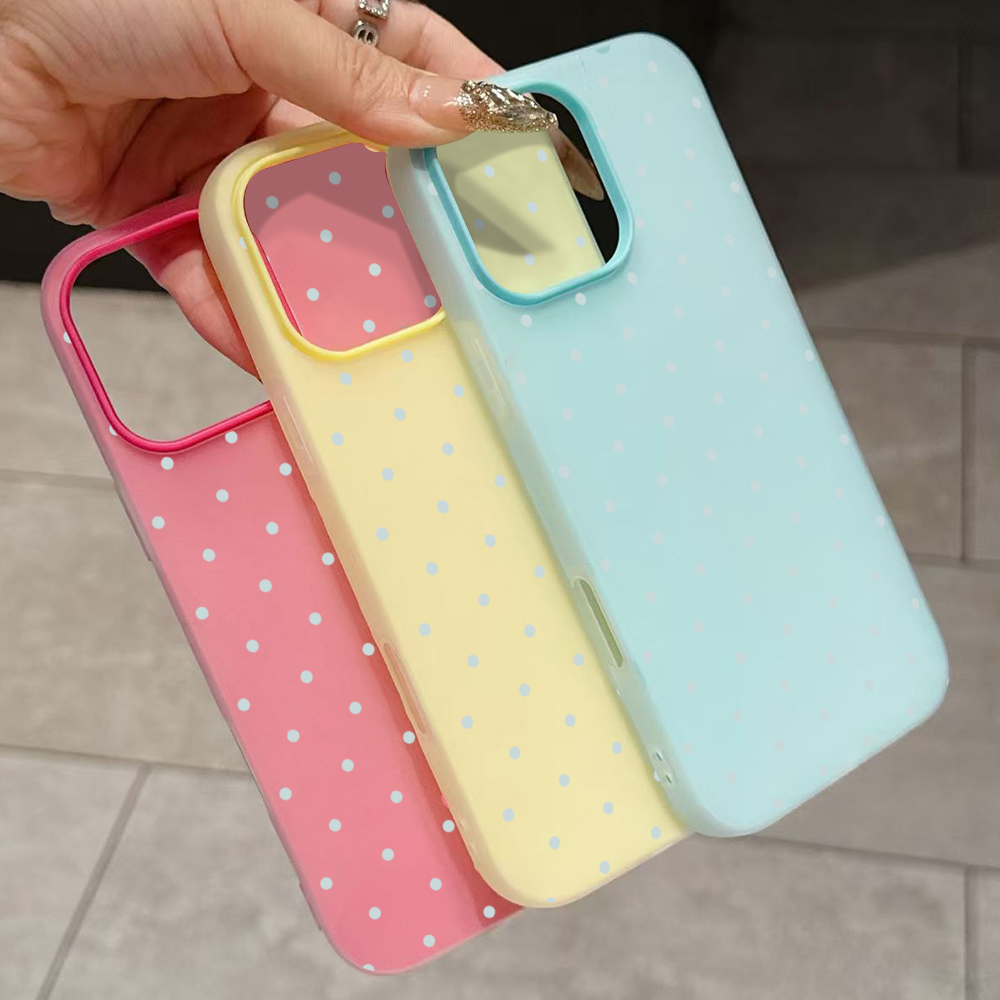 Adorable Light Blue Polka Dot  - Xo Phone Accessories ulasan dan harga