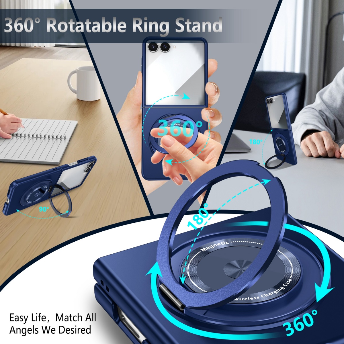 Magnetic Metal Rotate Ring Hol - Phone Ring Holder ulasan dan harga
