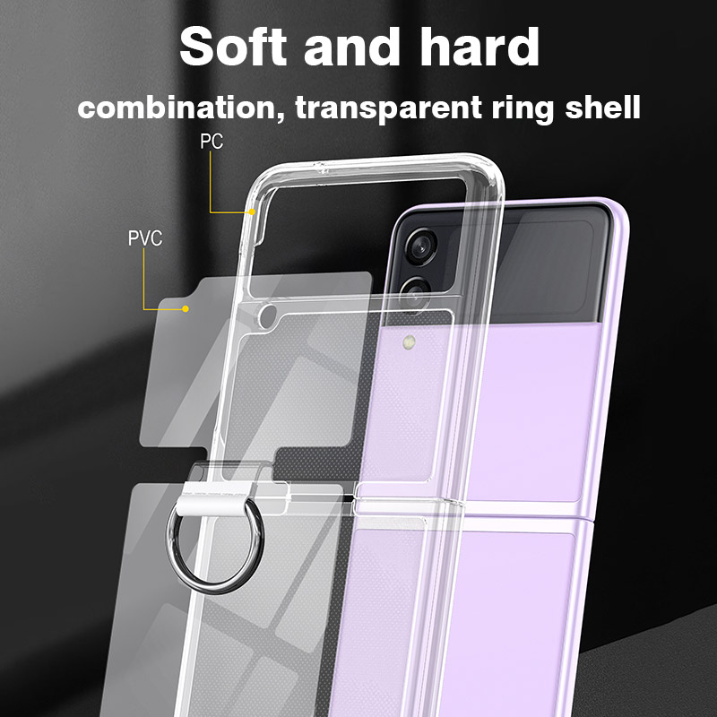 Shockproof Transparent Case Fo - Phone Ring Holder ulasan dan harga