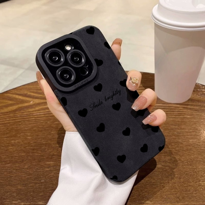 New Luxury Black Love Heart So - Xo Phone Accessories ulasan dan harga