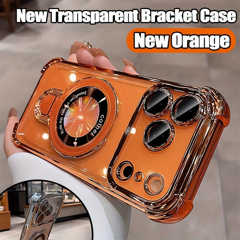 Luxury Clear  Plating Phone Ca - Phone Ring Holder ulasan dan harga