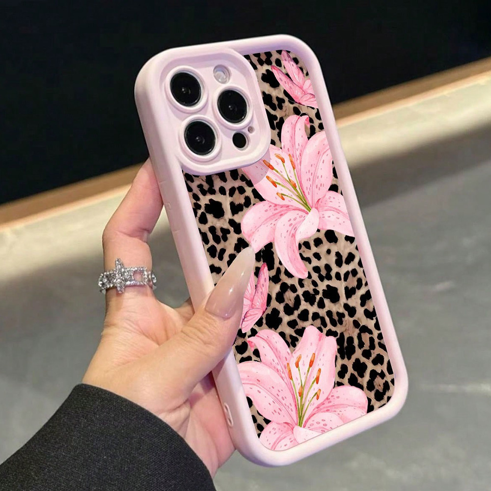 Pink Bow Lily Flower Leopard P - Xo Phone Accessories ulasan dan harga