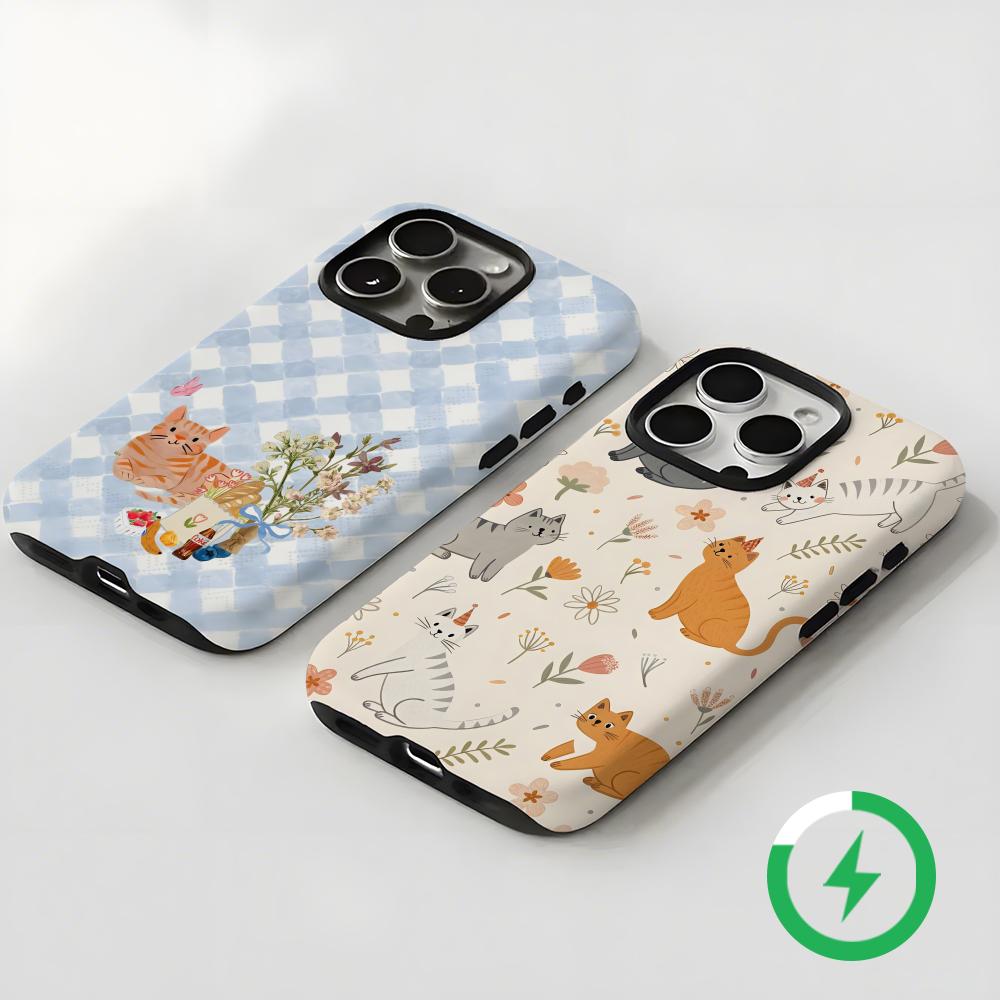 Cute cats and dogs  Phone Case - Phone Accessories Magnetic ulasan dan harga