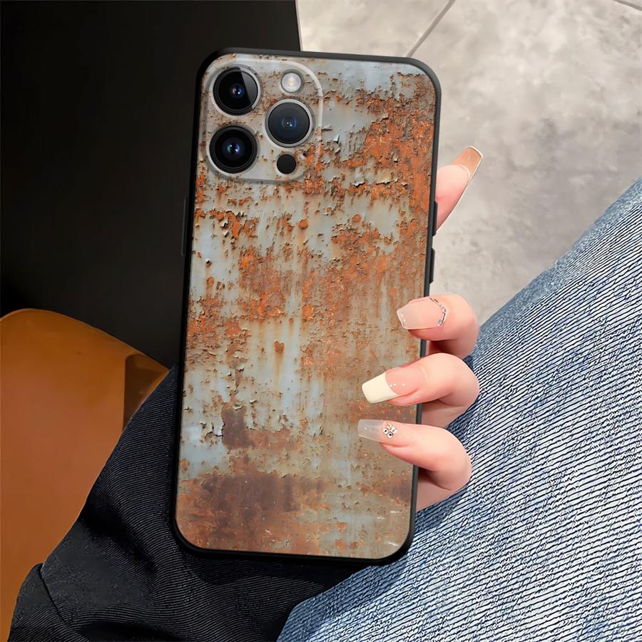 Retro Rust Design Case for iPh - Xo Phone Accessories ulasan dan harga