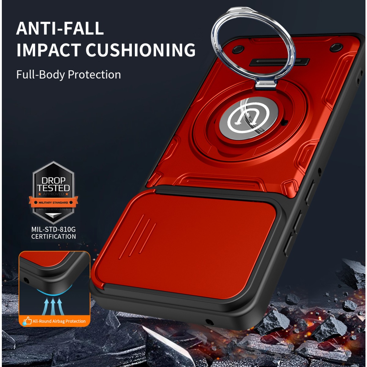 Armor Shockproof Ring Holder P - Phone Ring Holder ulasan dan harga