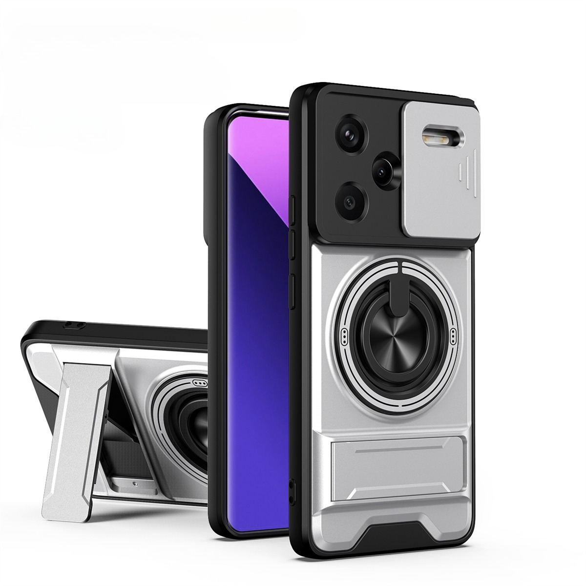 Lens Slide Camera Phone Case f - Phone Ring Holder ulasan dan harga