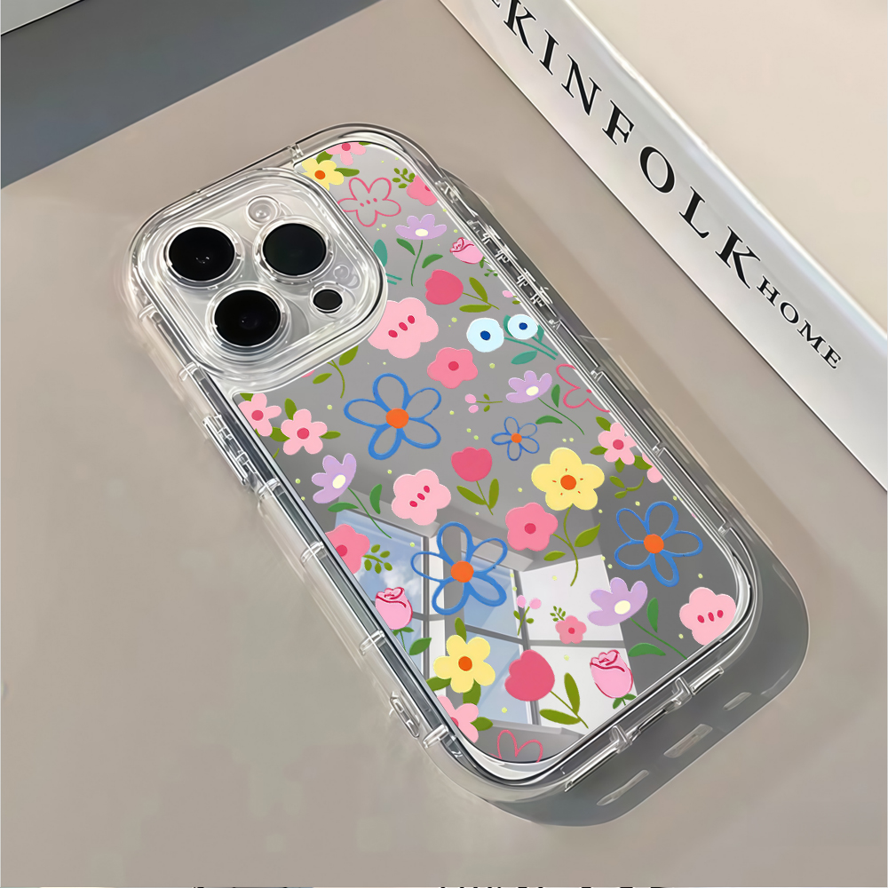 Korean Ins Style Floral Silver - Xo Phone Accessories ulasan dan harga