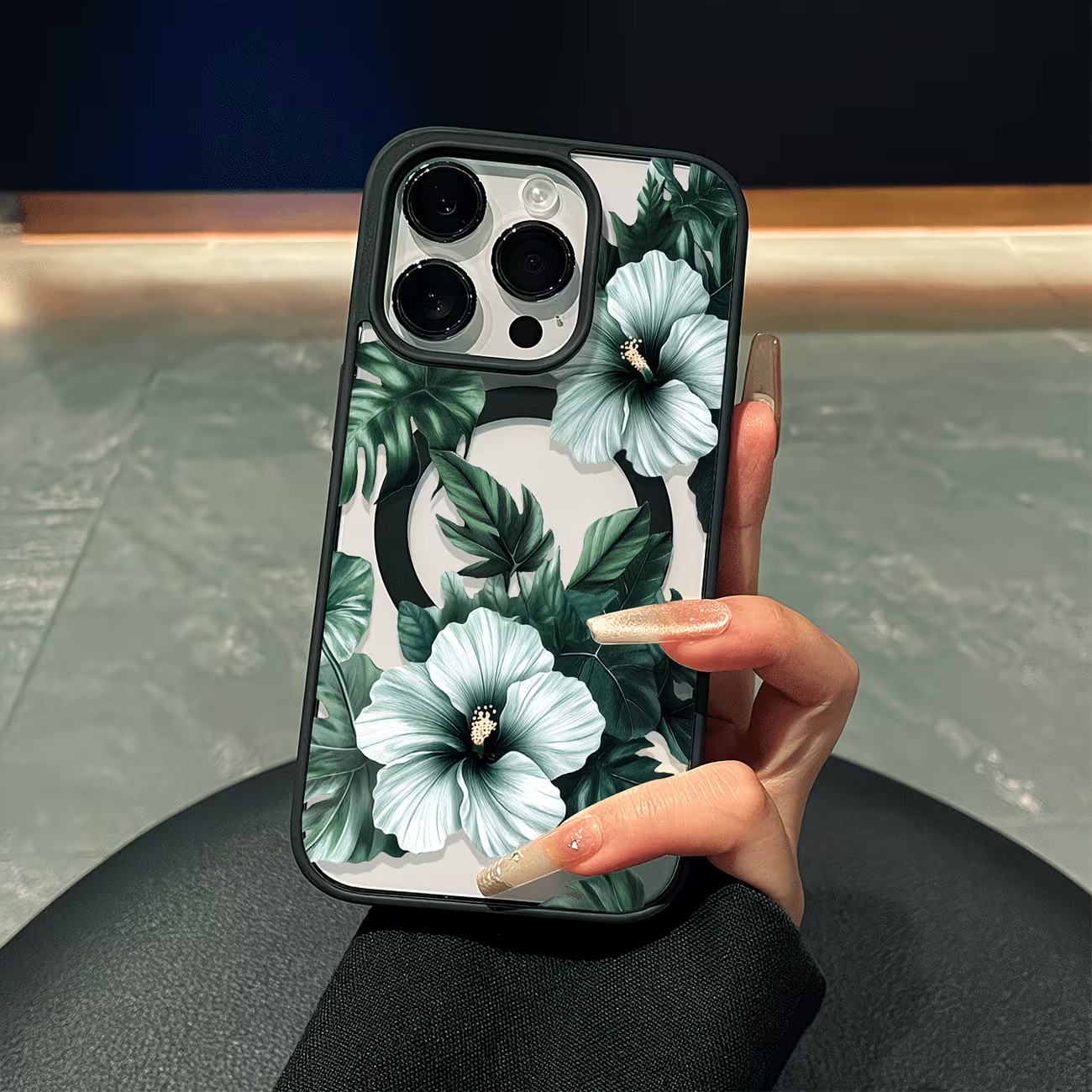 Green Floral Print Phone Case  - Xo Phone Accessories ulasan dan harga