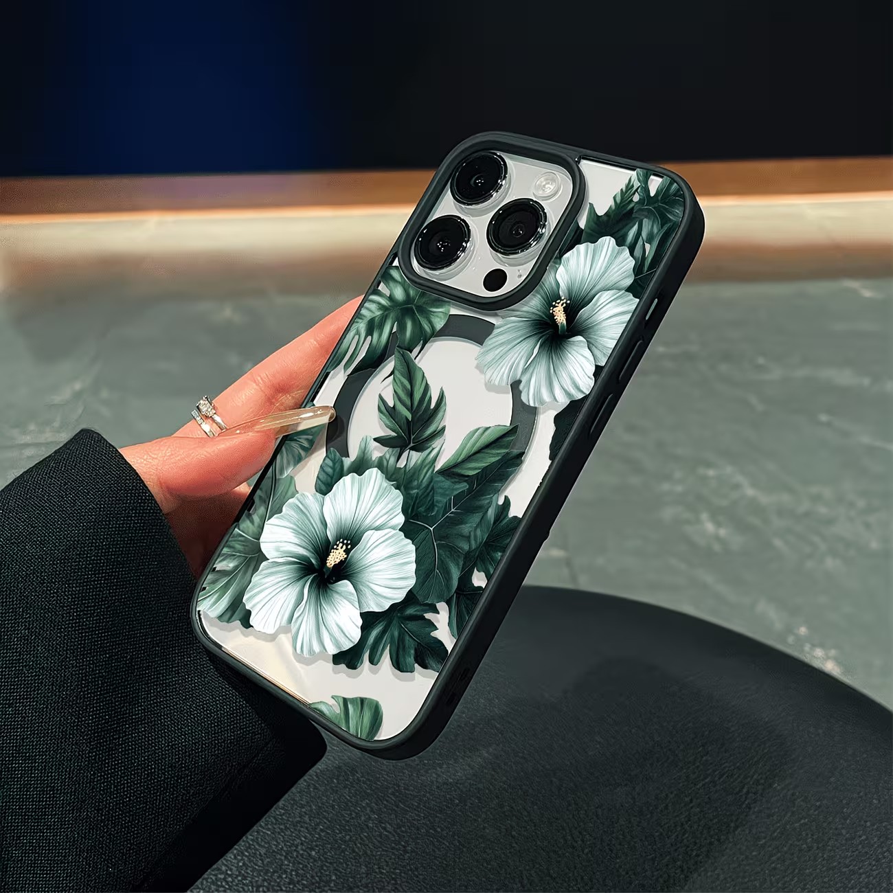 Green Floral Print Phone Case  - Xo Phone Accessories ulasan dan harga