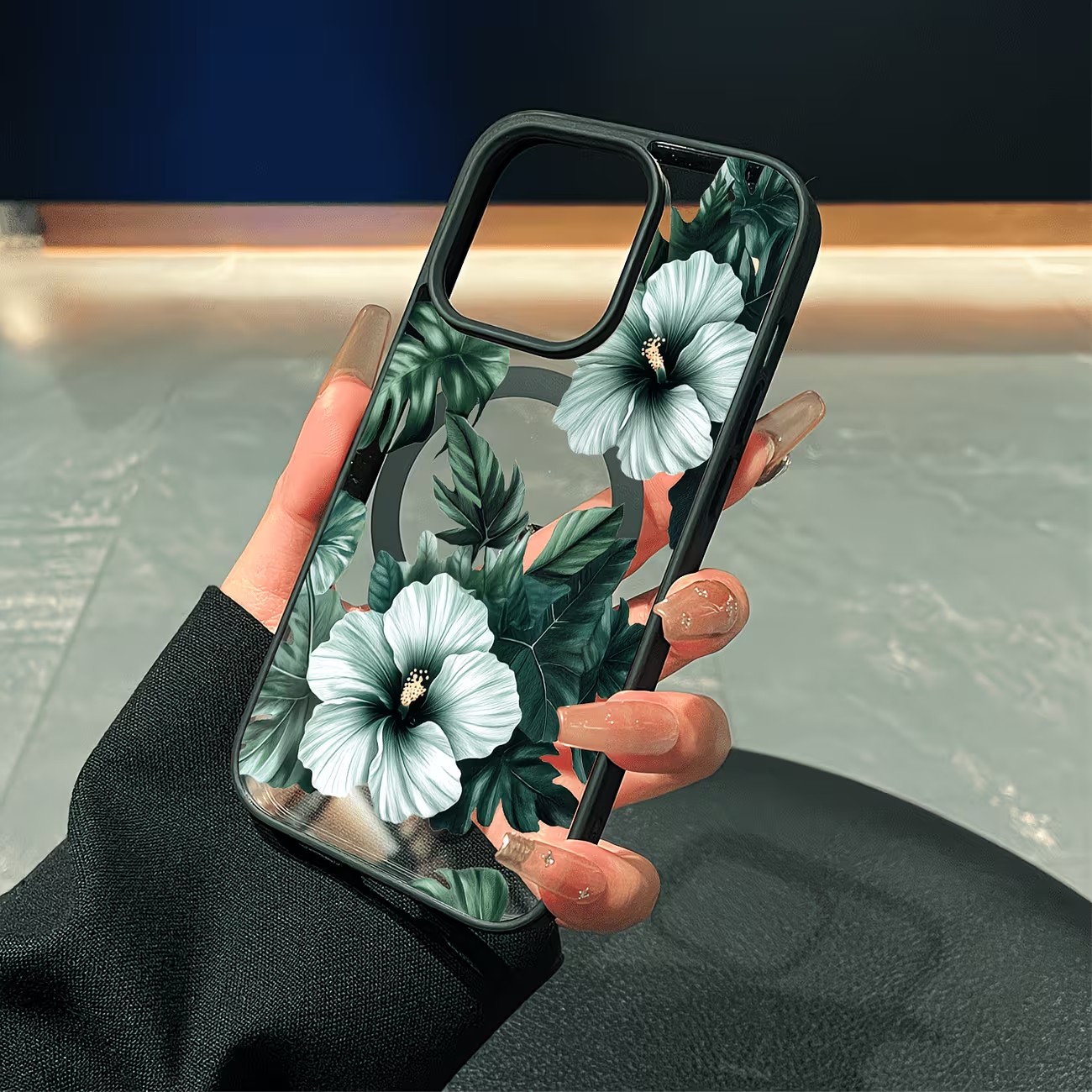 Green Floral Print Phone Case  - Xo Phone Accessories ulasan dan harga